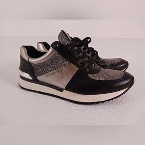 Michael Kors Women's Black and Metallic Sneakers